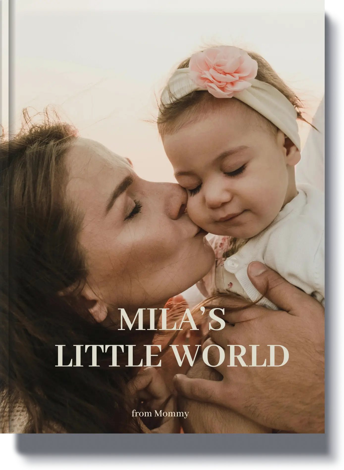 Mila’s Little World - A childhood memory book featuring a mother and baby sharing a loving moment, preserving special early memories.