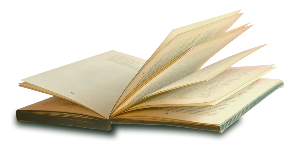 An old opened autobiography book - LifeScript