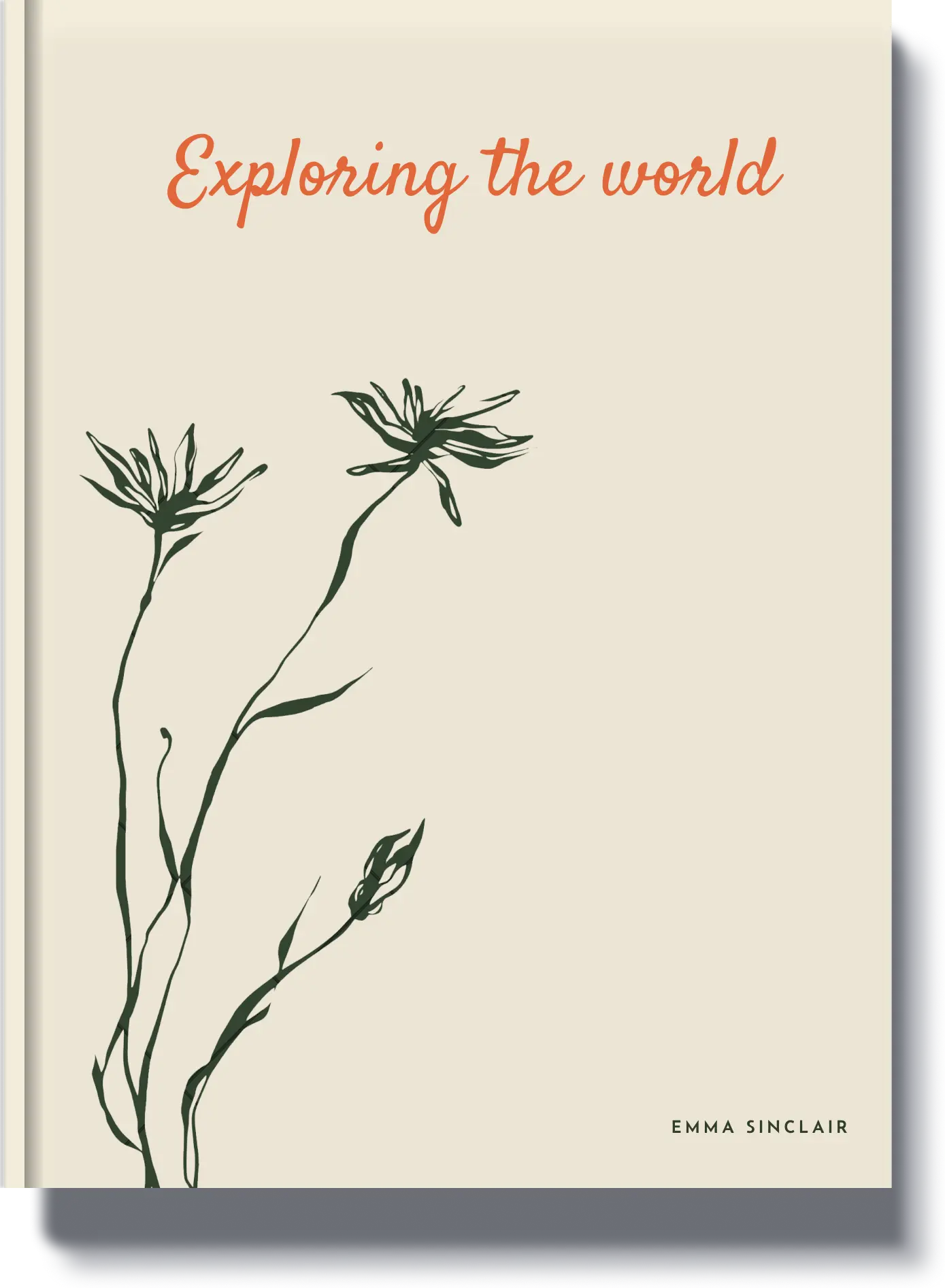 Exploring the World - A travel memory book celebrating nature, adventure, and a love for discovering new places.